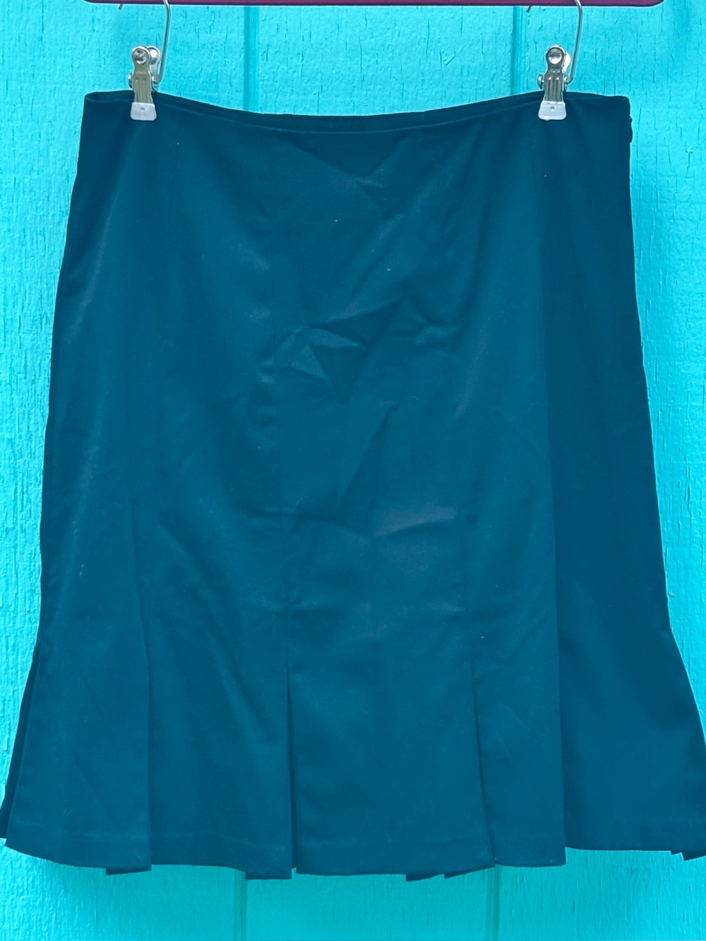 Vintage Gap Stretch Pleated Skirt in Black Women's Size 10